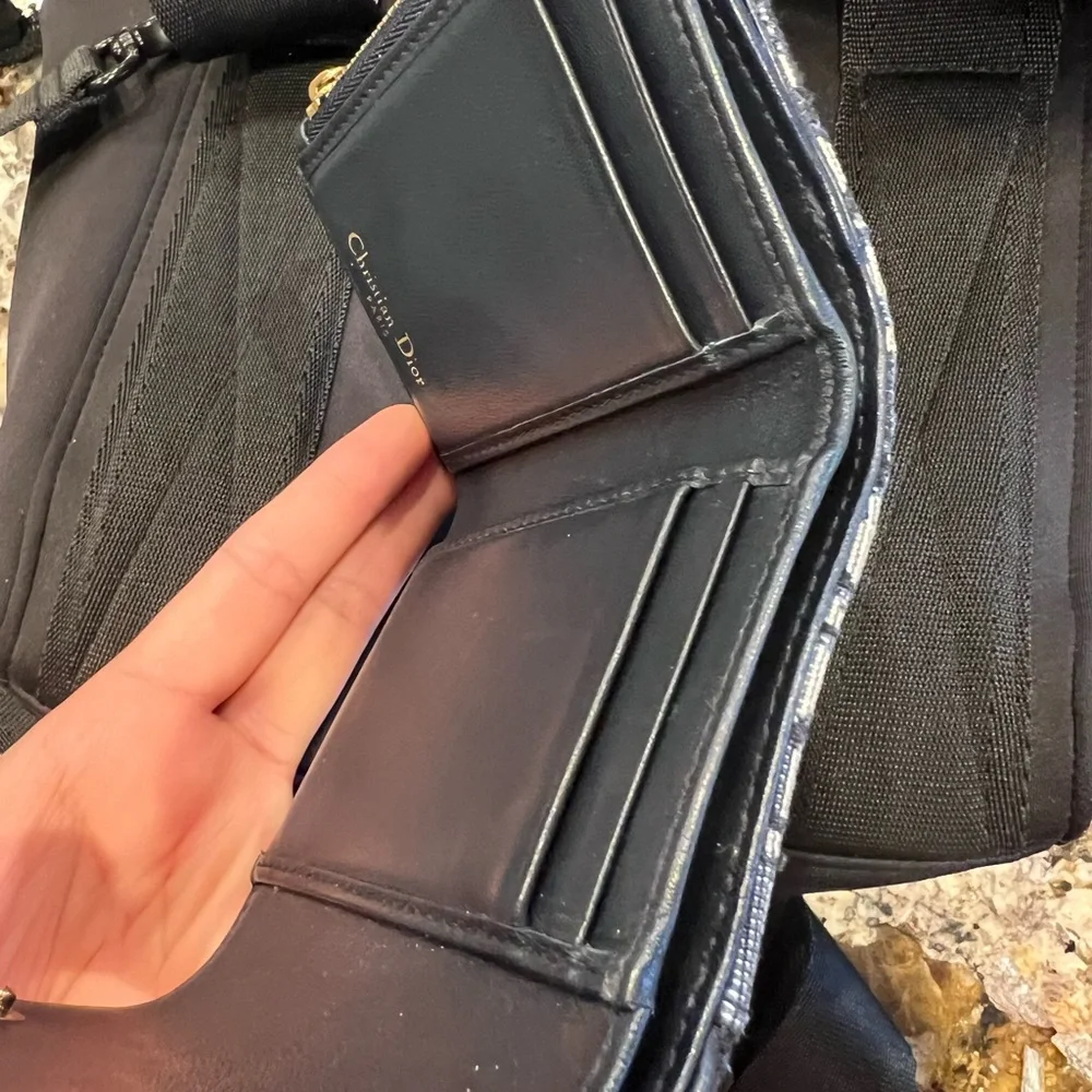 Dior medium saddle wallet